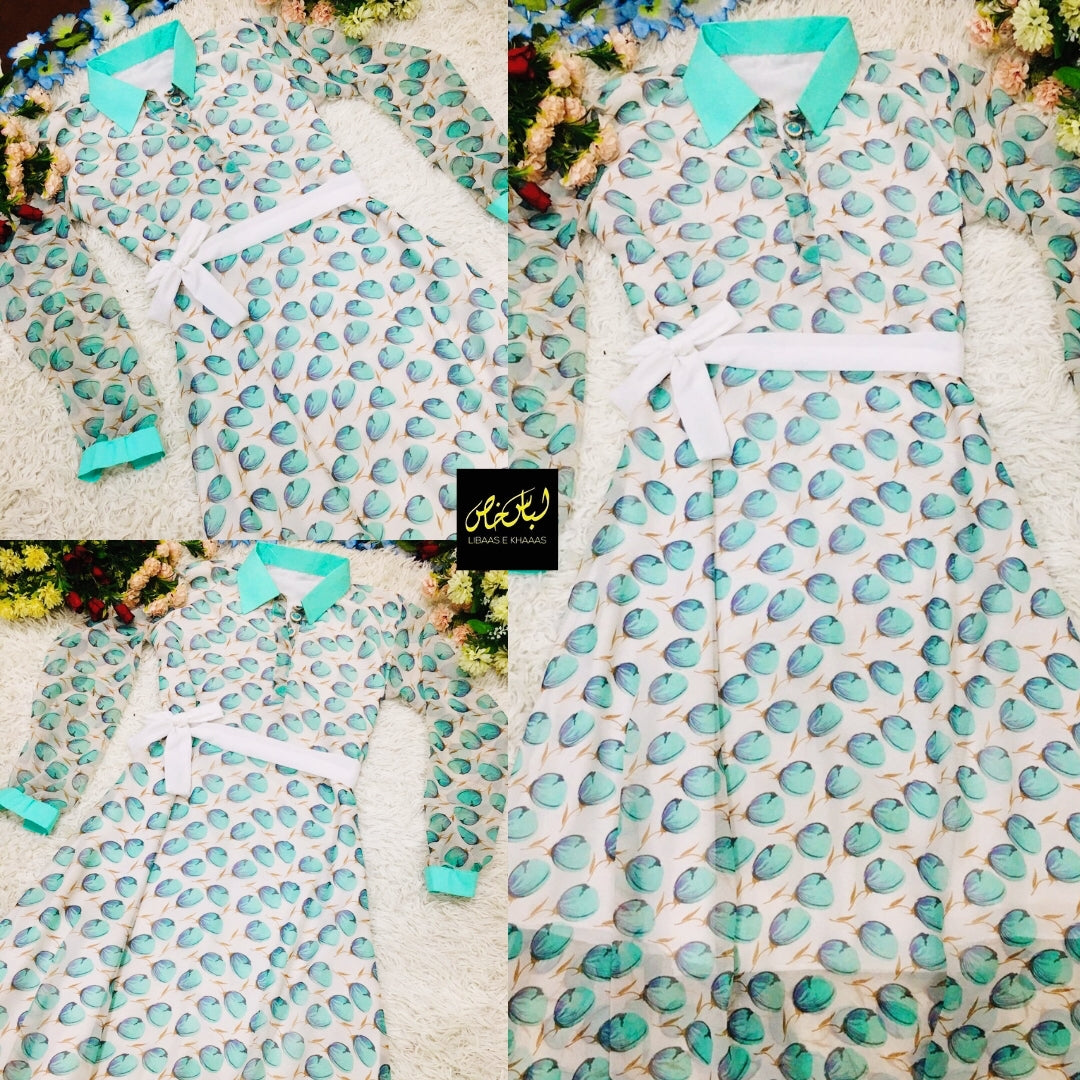 Tulip Printed Chiffon Maxi